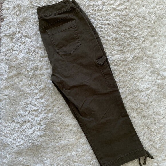 Coldwater Creek Brown High Rise Straight Leg Cropped Ankle Pants - Picture 7 of 10